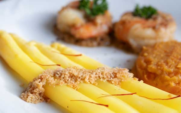 Safran-Spagel-mit-Garnelen