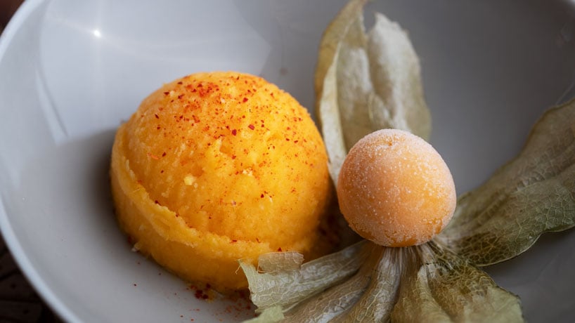 Orangensorbet