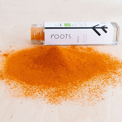 Chiliflocken bio von roots. natural Wuerzen mit Chilipulver natuerlich und nachhaltig von roots-natural