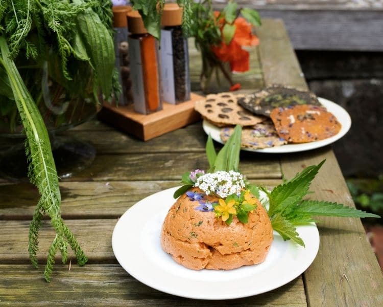 Wildkraeuter Mozzarella mit Himalaya Pfeffer Wildkraeuter Mozzarella mit Himalaya Pfeffer