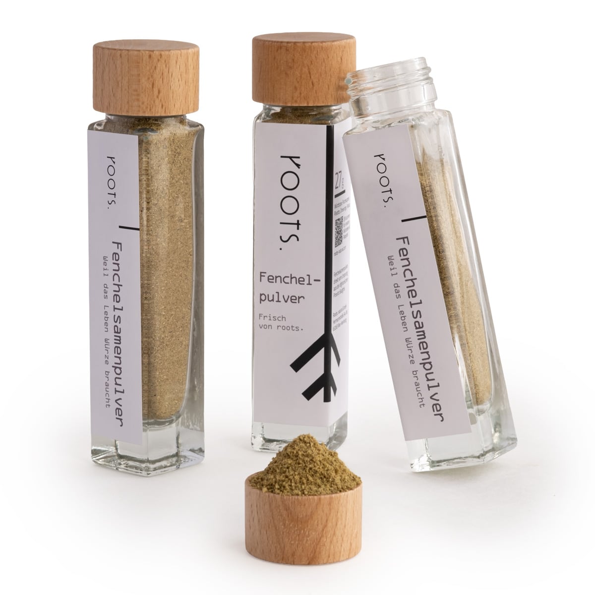 Fenchelpulver kaufen im roots. Glas